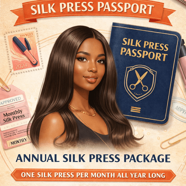 Annual Silk Press Package at Studio Blu in Greenville, NC